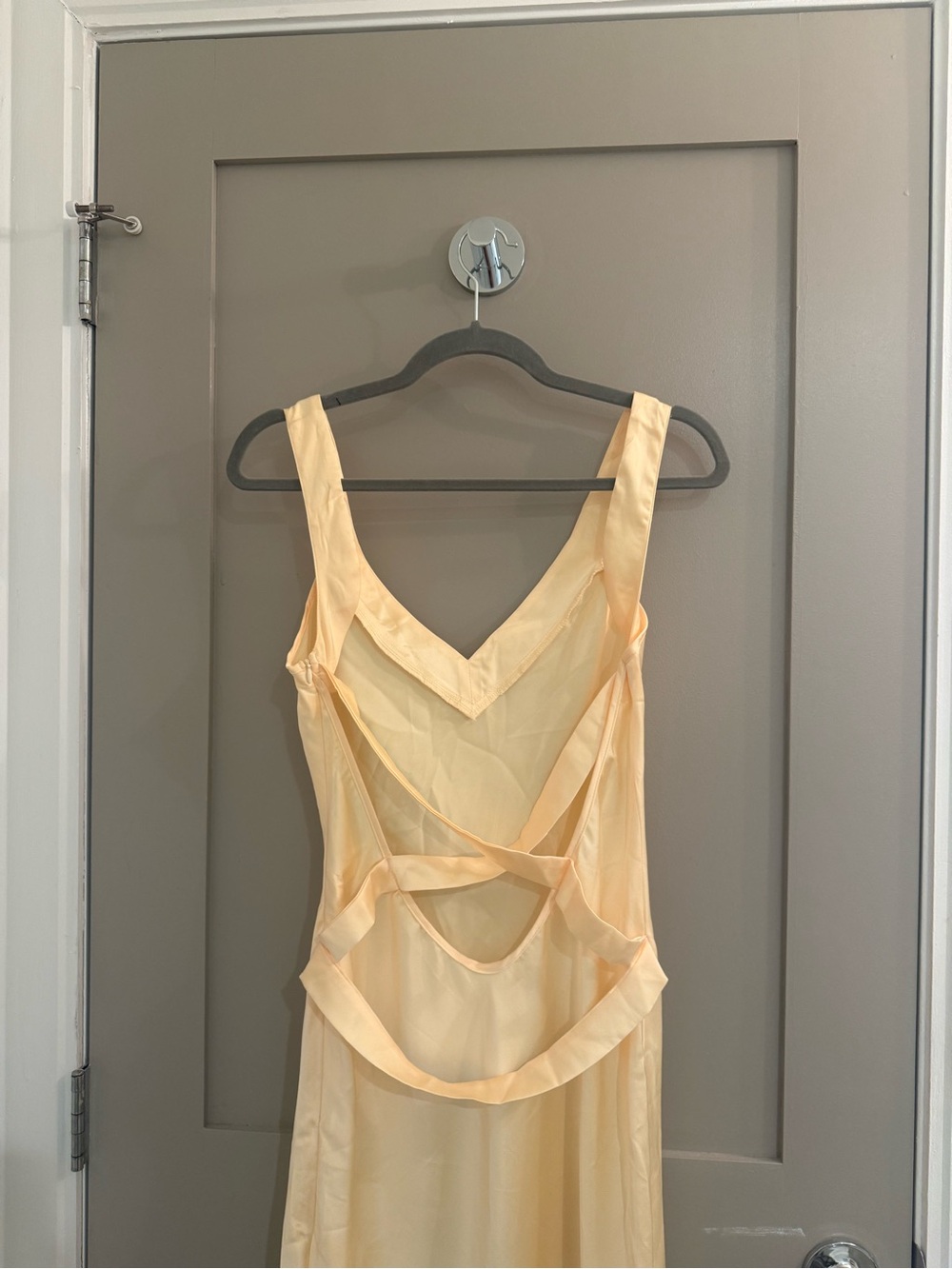 How to Lose a Guy in 10 Days Satin Slip Dress with Draped Back